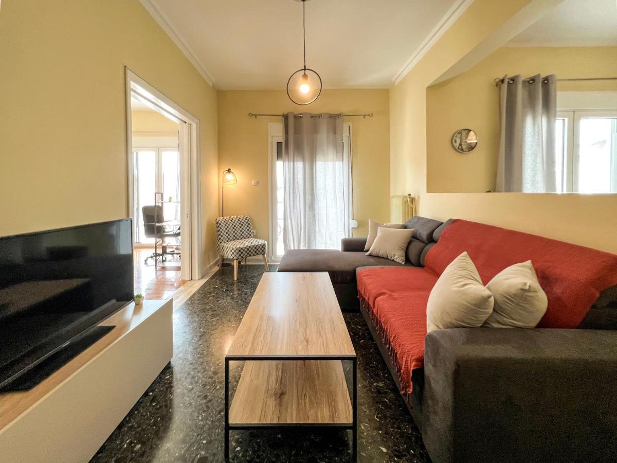 Chiou Spacious 90Sqm Apt In Ateny Zewnętrze zdjęcie