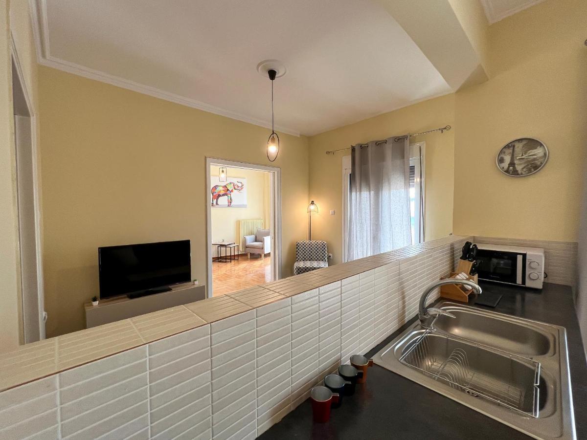 Chiou Spacious 90Sqm Apt In Ateny Zewnętrze zdjęcie