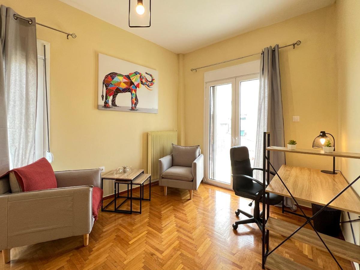 Chiou Spacious 90Sqm Apt In Ateny Zewnętrze zdjęcie